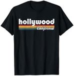 Hollywood California Vintage 70's 80's Retro Style Men Women T-Shirt