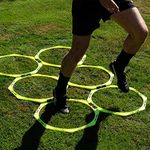 The Soccer Store Octa Speed Rings (Pack of 6) - Set of 6x Agility Rings with Included Carry Bag. Football Training Equipment for Speed & Agility Training. Ultra-Durable Multi-Sports Equipment.