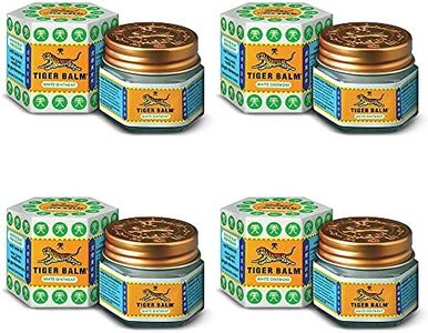 Tiger Balm White Ointment | 21ml each | Pack of 4 | Ayurvedic Pain Relief Balm | for Fast Effective Relief from Headache, Stuffy Nose, Nasal Congestion | Combo Pack