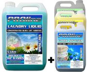 5L Spring Linen Bio Laundry Detergent 142 wash and 5L Sunshine Breeze Fabric Softener 160 wash Combo