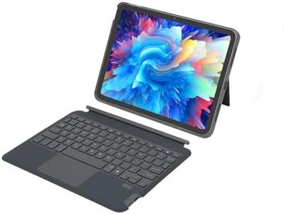 Qulose iPad 10th Generation Case with Keyboard, 7 Color Backlight Keyboard for iPad 10.9" 10th Gen 2022, Trackpad, Detachable Wireless Keyboard Case for iPad 10th Gen 10.9 inch 2022