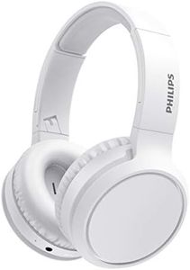 Philips Audio H5205WT/00 Casque Bluetooth sans Fil Supra-Aural avec Microphone et Bouton D'amplification des Basses, Gris Clair