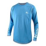 Anglers Only Fender Shirt - Men's Long-Sleeve UPF 50+ UV Sun Protection Fishing Shirt | Soft & Breathable with Wicking Technology, XXL Bahama Blue