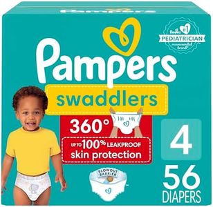 Pampers Swaddlers 360 Pull-On Diapers, Size 4, 56 Count for up to 100% Leakproof Skin Protection and Easy Changes