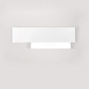 Applique Ge-doha Ap 15w Led 1270lm 3000°k Bianco Alluminio Metacrilato Lampada Parete Moderna Interno