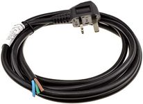 kenable 13A Fully Moulded 3 Pin UK Plug to 1.5mm Cable Stripped Bare Ends 3m [3 metres]