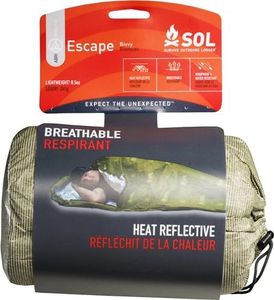 S.O.L. Survive Outdoors Longer SOL Escape Bivvy with Hood - Green - 42gsm