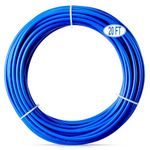 PURENAT 20FT 1/4 Inch O.D.RO Water Tubing,NSF Certified Pipe for RO(Reverse Osmosis) Water Purifier Filter System,BPA free Flexible Plastic Hose(blue)