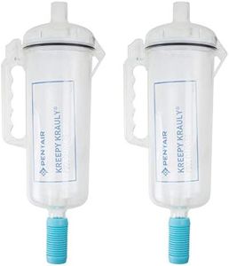 2) Pentair R211084K Clear Leaf Traps with Handle Pool Spa Replacement Cleaner