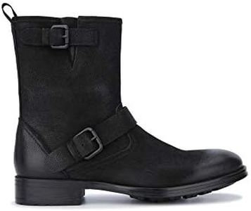 Kenneth Cole New York Men's Hugh C Motorcycle Boot, Black, 7 M US