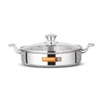 Orange Stainless Steel Fry Pan/Saute Pan/Flat Pan (Fry Pan 20cm)