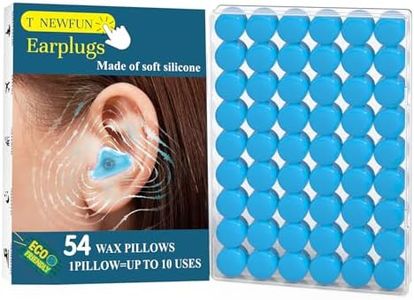 Ear Plugs for Sleeping Swimming, 54 Pair Reusable Silicone Moldable Noise Cancelling Earplugs for Shooting Range, Swimmers, Snoring, Concerts, Airplanes, Travel, Work, Studying