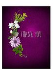 The Best Card Company - 1 Beautiful Thank You Card (8.5 x 11 Inch) - Pretty Flowers, Floral Gratitude Stationery Notecard with Envelope - Many Thanks Thank You J6842GTYG