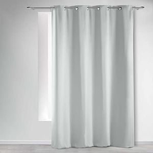 Douceur d'Intérieur 1605153 Rideau à Oeillet Occultant Polyester Neige 140 x 240 cm