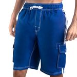 Kanu Surf Men's Barracuda Extended Size Swim Trunk, Royal, 3X