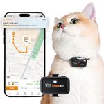 Pawfit Lite for Cats 4G GPS Tracker | World’s Smallest (<18g) | Real-Time Tracking | Activity Monitoring | Territory and Location History | Unlimited Range | Safety Collar Included | Onyx black