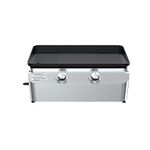 Nexgrill 2-Burner Propane Gas Tabletop Griddle, 19,000 BTUs, 323 sq. in., Perfect for Outdoor Cooking & Grilling, BBQs, Patios, Camping, Backyards, Gardens, Silver/Black, 820-0061