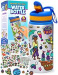 PURPLE LADYBUG Decorate Your Own Kids Water Bottle - Cool Christmas Gifts for Boys - 6 7 8 9 10 Year Old Boy Gift Ideas & Boys Gifts 9-12 Years Old - Arts and Crafts for Kids 6-8 - Toys for Boys 8-10