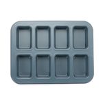 monfish Mini loaf pan 8 cativy Small Rectangle cake pan Carbon Steel Royal blue (blue haze)