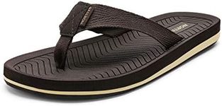 NORTIV 8 Men's Flip Flops Thong Sandals Comfortable Light Weight Beach Shoes