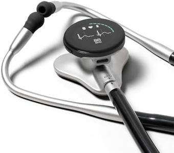 Eko CORE 500™ Digital Stethoscope — 40x Amplification, Active Noise Cancellation, 3-Lead ECG, FDA-Cleared AI with Eko+, Full-Color Display, Reimbursement Eligible — Silver, COR501