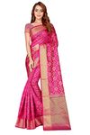 Trendy Store Women's Kanchipuram Silk Saree With Blouse Piece (Janki_Pink_Pink), Free