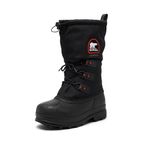Sorel Men's Glacier XT Winter Boot, Black/Red Quartz, 9