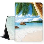 LI-LOVE Case for iPad 10th Generation 10.9 inch iPad 10 Gen 2022 Release Slim Lightweight Coastal Beach Protective Soft TPU Folio Stand Cover Adjustable Angles Smart Auto Wake Sleep Leather Case