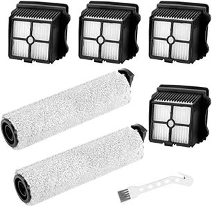 Replacement Parts for Tineco iFLOOR3, iFLOOR 3 Breeze Complete, FLOOR ONE S3, FLOOR ONE S3 Breeze, 2 iFLOOR3 Brush Roller Replacement and 4 HEPA Filter (NOT for iFLOOR, iFLOOR2, FLOOR ONE S5)