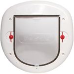 PetSafe Staywell Big Cat/Small Dog, Easy Install. 4 Way Manual Lock, Tinted Flap - White