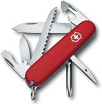 Victorinox Hiker Swiss Army Knife, Medium, Multi Tool, 13 Functions, Blade, Wood Saw, Red