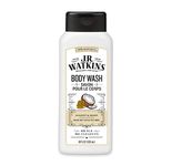 J.R. Watkins Coconut Milk and Honey Natural Daily Moisturizing Body Wash, Hydrating Shower Gel for Men and Women, Free of SLS, USA Made and Cruelty Free, 532 Milliliters