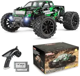 HAIBOXING 1:18 Scale All Terrain RC Car 18859, 36 KPH High Speed 4WD Electric Vehicle with 2.4 GHz Remote Control, 4X4 Waterproof Off-Road Truck with Two Rechargeable Batteries