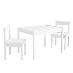 Baby Relax Hunter 3 Piece Kiddy Table and Chair Set, White