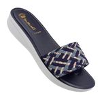 WALKAROO Sandal For Womens|Trendy|Light Weight and Comfortable|Soft Footbed|WL7583 - NavyBlue