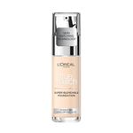 L'Oreal Paris Foundation, Super Blendable Liquid Format, SPF 16, With Glycerine, Vitamin B and E, True Match, Shade: Ivory 1N, 30ml