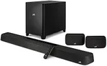 Polk Audio MagniFi Max AX SR 7.1.2 Channel Sound Bar with Wireless 10" Subwoofer & SR2 Surround Speakers for Smart TV, Dolby Atmos and DTS:X, Polk's Patented VoiceAdjust & SDA Technologies, Black