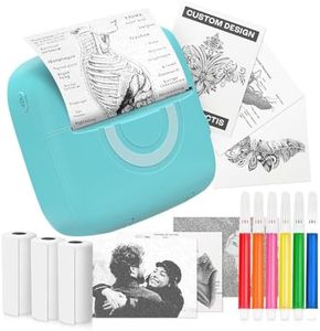 Inkless Mini Sticker Printer Machine – Portable Mini Printer Sticker Maker Machine for Instant Printing Notes & Labels – Includes 4 Thermal & 2 Sticky Paper Rolls – Compact Size for Travel & Home Use