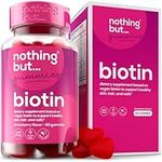 Biotin Gummies for Healthy Hair, Skin and Nails Vitamins for Women – Biotin Supplements - with Vitamins A, C, E & D, Biotin Hair Growth Vitamins, Hair Vitamins, Hair Growth Supplement, 60 Gummies