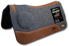 Southwestern Equine OrthoRide Correction Saddle Pad 1" Made in USA (31 x 32, Natural Leathers)