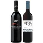 Non Alcoholic Wine 2 Pack Ariel Cabernet Sauvignon and Fre Merlot Business & Hol-iday Gift Ideas Sampler Pack