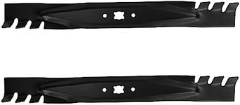 q&p 2pack Parts Mower Blade Replaces 742-04100, 742-0741, 742-0741A, 942-0741, 942-0741A Black,for 21 Inch Cut MTD/Cub Cadet/Troy-Bilt