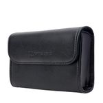 Trombone/Alto Saxophone/Clarinet Mouthpiece Pouch - Leatherette, 3-Piece, Black