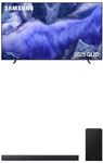 Samsung 75" QLED QEF1 Smart TV with B46CF Soundbar