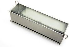 Pate Terrine Mold with hinges, Tinned Steel, 3" Wide x 3" High - 12" Long