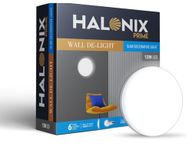 Halonix Prime 12W Round Wall De-Light Slim Surface Polycarbonate downlighter,CCT-6500K Cool Day Light Wall lamp |Easy Push fit Installation,Ceiling &Wall downlighter,Slim Decorative Wall Light |