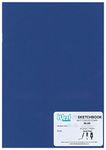 West Design - A3 Sketchbook, 140gsm, 40 White Pages, Stapled Laminated Neon Blue Cover, Crisp, Acid Free Plain, Blank Paper, Sketch, Draw, Journal, Scrapbook, Drawing Pad, Notebook, Home, Art Supplies