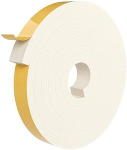 Bantie EVA Weather Stripping Foam Insulation Tape with Adhesive Foam Door Seal Weather Strip for Door Frame/Window/Gaps/Insulation/Buffer
