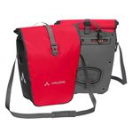 VAUDE Aqua Back Bike Pannier in Red, 2 x 24 Rear Bike Rack Bag - Waterproof Cycling Bag, Easy Mounting - Made in Germany