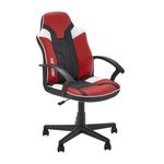 X-Rocker Saturn Gaming Chair, Mid Back Ergonomic Office with Armrest, Computer Swivel Chair with Back Support, Adjustable Height, Comfortable for Young Adults and Teens - RED